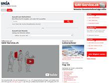 Tablet Screenshot of gav-service.ch